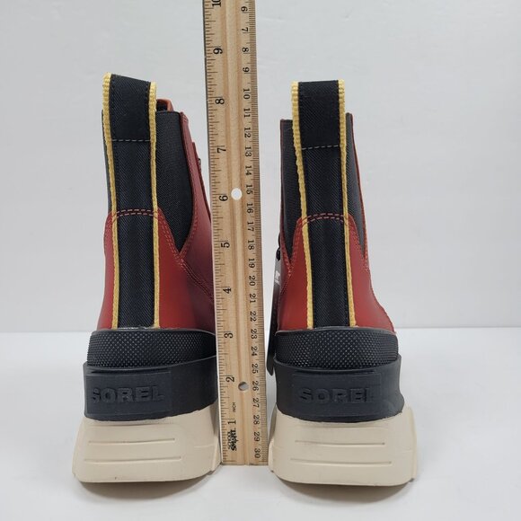 Sorel Brex Lace-Up Women's Red Black Waterproof Boots NL4305-849 US Size 7 NWT - Picture 8 of 12